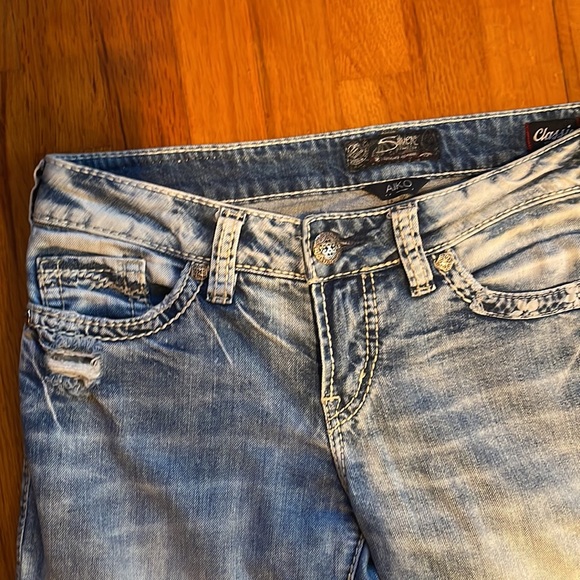 Silver AIKO Mid ankle Skinny W28/L26 - Picture 4 of 8